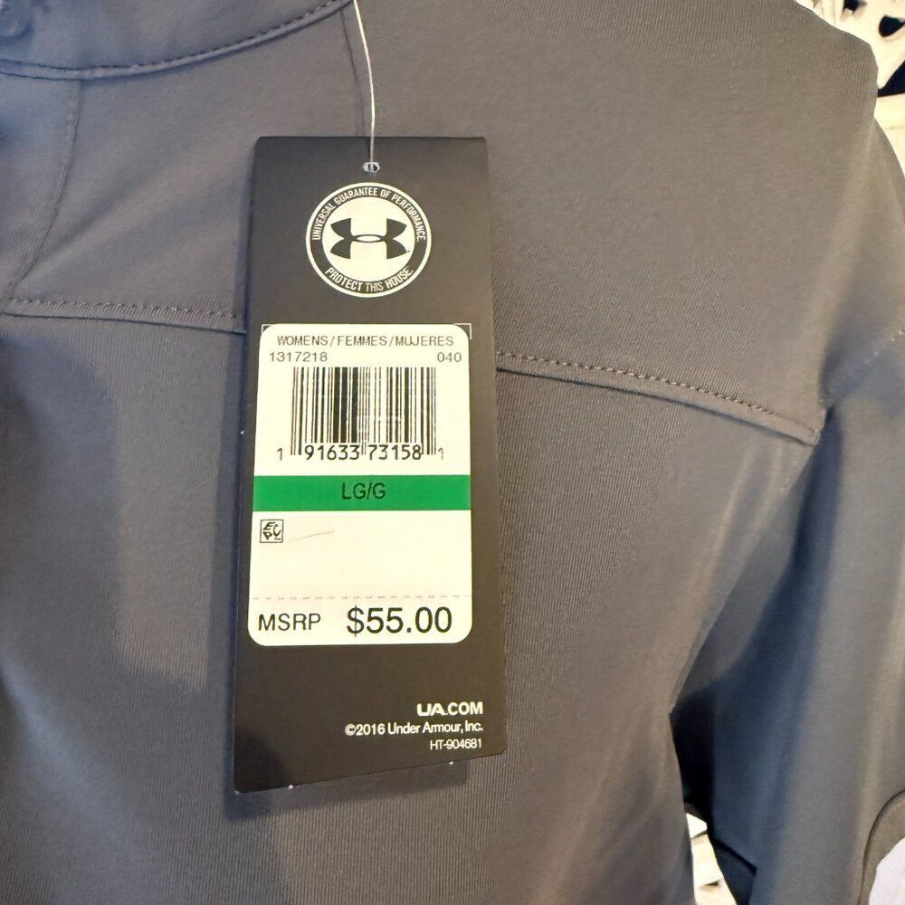 NWT Under Armour Ladies Corporate Performance Polo Gray Sz L - Picture 5 of 5